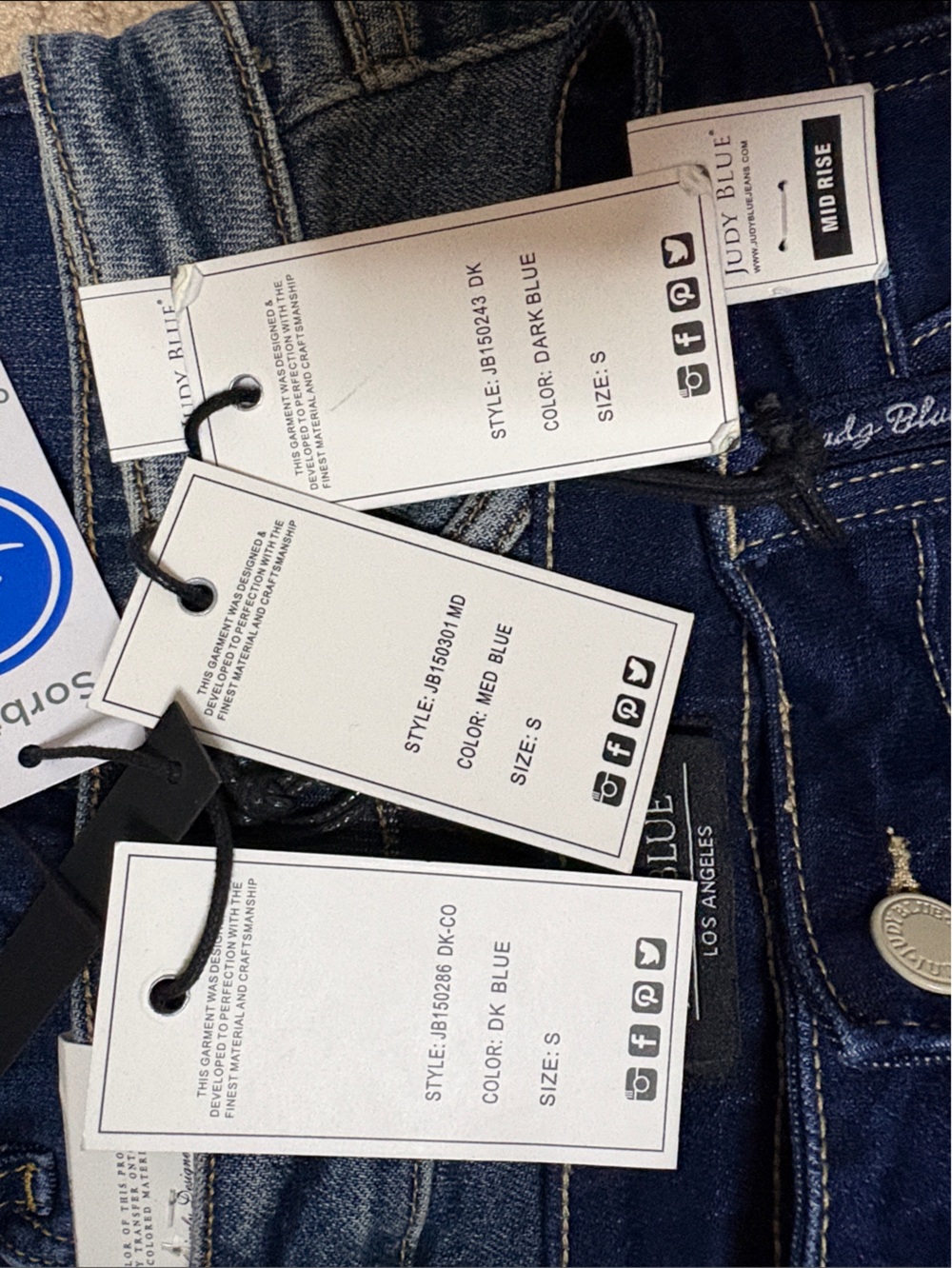 3 pair of Judy Blue Denim Shorts - Picture 2 of 8